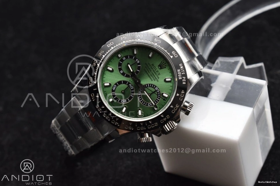 Black 904L Ceramic Bezel Best and SS Case Bracelet IPK Green Dial Daytona 817 Edition Sophisticated 1:1 SA 0405